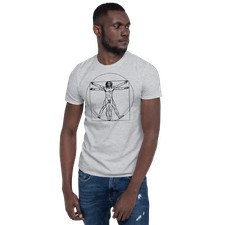 "Vitruvian Man" - Leonardo Da Vinci Illustration Unisex T-Shirt