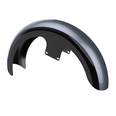 Gauntlet Gray Metallic & Vivid Black 2-Tone 21'' Front Fender Fits 09+ Harley