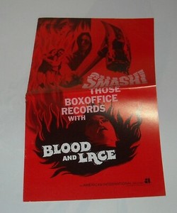 1971 BLOOD and LACE HORROR PROMO MOVIE PRESSBOOK PRESS BOOK MELODY PATTERSON