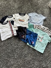 Janie And Jack Boys Summer Bundle Lot Shirts Short Size 12-18 Months