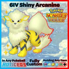 ✨ Shiny Arcanine 6IV ✨ Pokemon Scarlet & Violet 🚀 Fast 🚀