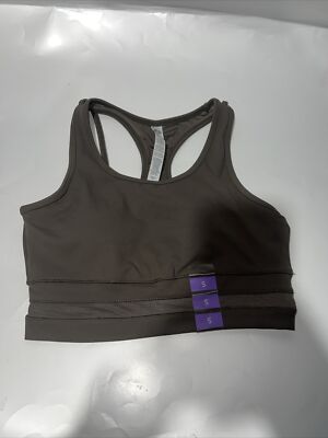 Rbx Live Life Active Womens Sports bra Size S NEW Brown Color