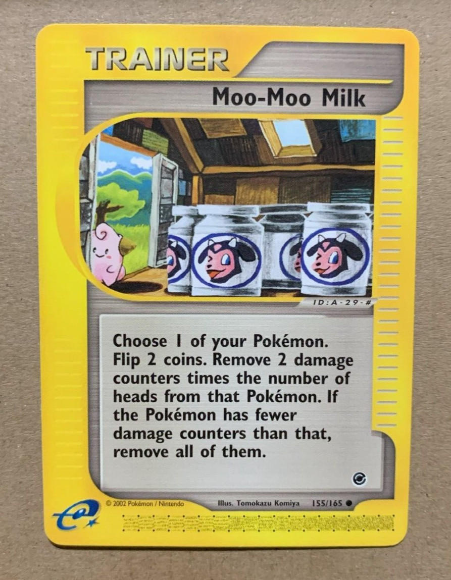 Moo-Moo Milk 155/165 Expedition - Common Pokemon Card - NM/Mint