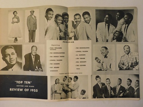 Top Ten Rhythm and Blues Review de 1955 Program Clovers/Joe Turner/Charms! - Imagen 6 de 11