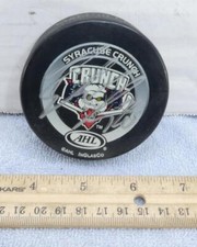 Syracuse Crunch #23 Signed Game Official Game Puck AHL !!