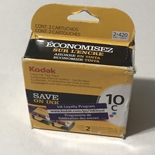 Kodak 10C Color  2  Ink Cartridge 840 Pages Usage New 