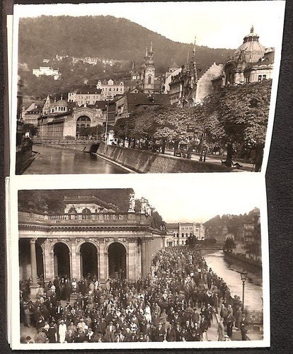 Chequia álbum libro carpeta de 15 fotos reales de antiguo KARLSBAD Karlovy Vary - Imagen 3 de 9