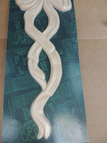 2 Ornamenti/Intagliato Legno Duro Bianco Nuovi, Mobili Lavorazione Legno 13799PKWHW - Foto 4 di 5