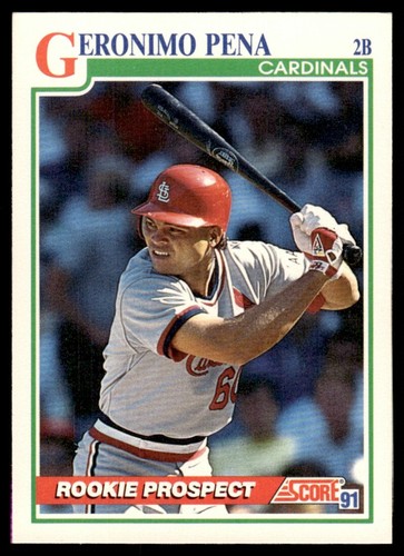 1991 Score Geronimo Pena Rookie St. Louis Cardinals #717