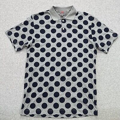 COMME des GARCONS x H&M Men's Gray Polka Dot Short Sleeve COMME des GARCONS x H&M Men's Gray Polka Dot Short Sleeve
