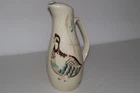Red Wing Pottery Bob White Quail Pitcher, Vintage 1950-60s-12" Beige Speckled