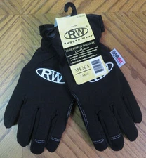 NEW Men's Insulated Black Hi Dexterity Lined Winter Gloves! Work Driving Thermal