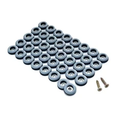 40 Pack 1 Inch Screw On Furniture Glides Sliders for Chair Floor Protector