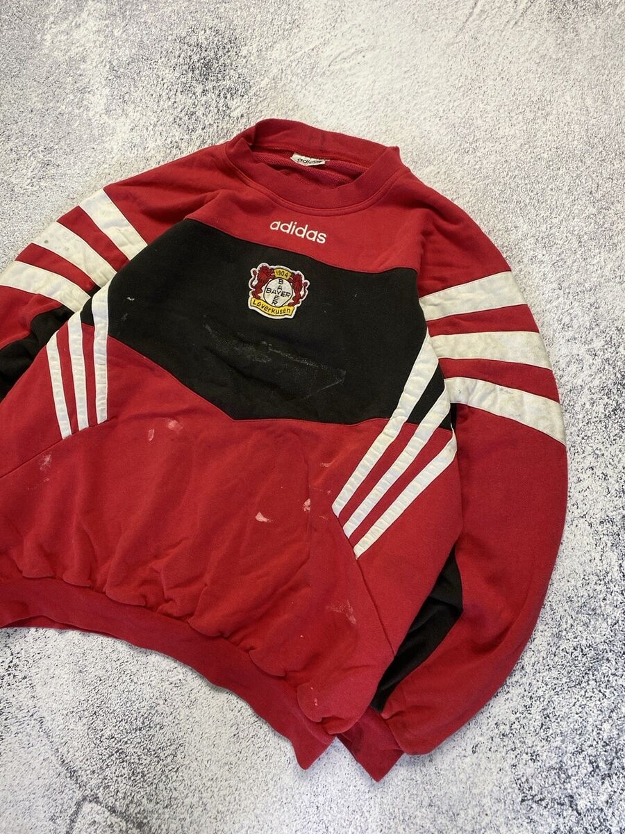 Very Rare Adidas Bayer 04 Leverkusen Sweatshirt 90's Vintage Very Rare Adidas Bayer 04 Leverkusen Sweatshirt 90's Vintage