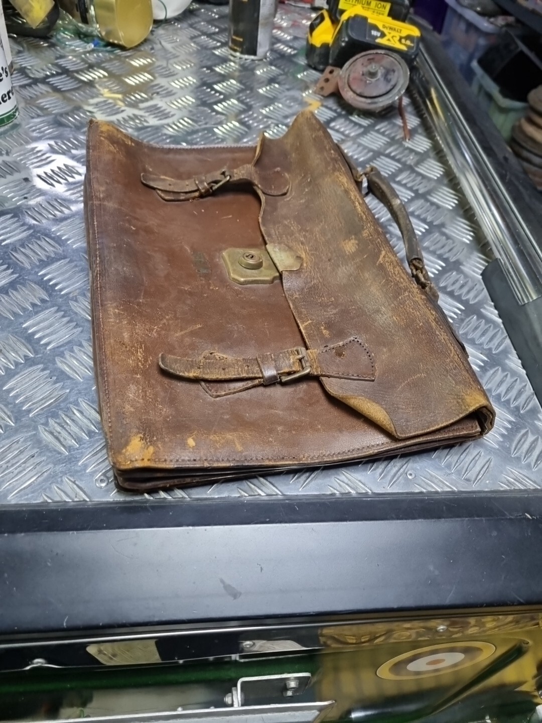 Vintage Cheney Leather Satchel Briefcase Bag eBay