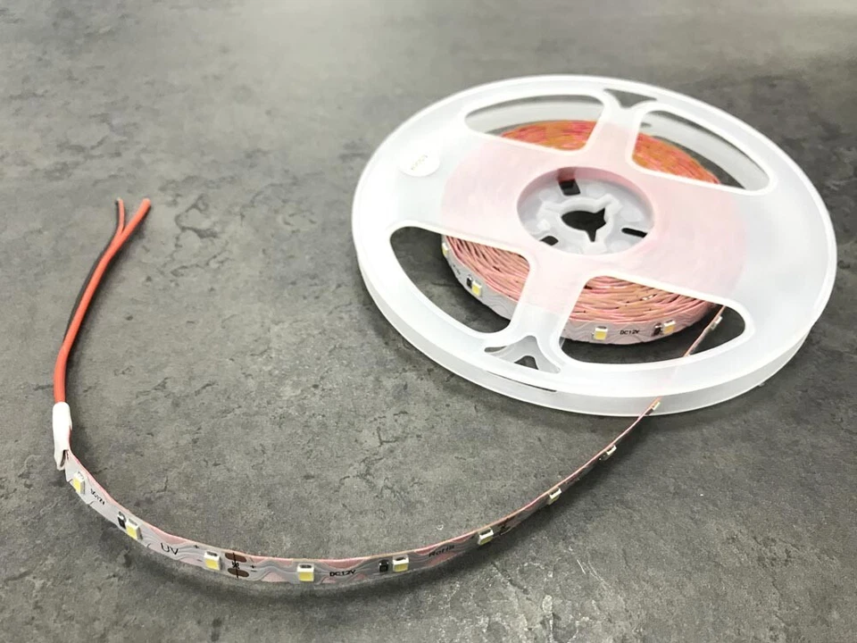 Striscia 300 led luce naturale 12v 5 mt strip pieghevole per scritte insegne - Immagine 4 di 4