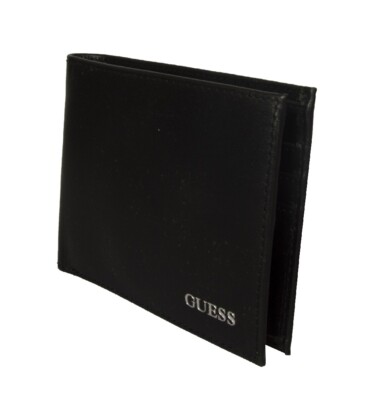 GUESS Portafoglio Uomo In Pelle SMETHALEA27 | Nero, Formato Compatto 13x10 Cm | Con 6 Scomparti Per Carte