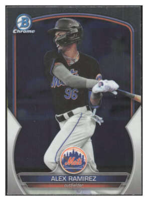 ALEX RAMIREZ RC 2023 Bowman Draft Chrome #BDC-17 Pre Rookie MLB Mets  ID:87548