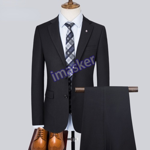 (Chaqueta + Pantalones + Chaleco) Traje de Boda Hombres Vestido Ajustado Traje de Negocios Conjunto de 3 piezas - Imagen 2 de 25
