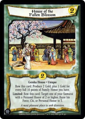 Legend of the Five Rings L5R CCG SE Samurai Ed House of the Fallen Blossoms