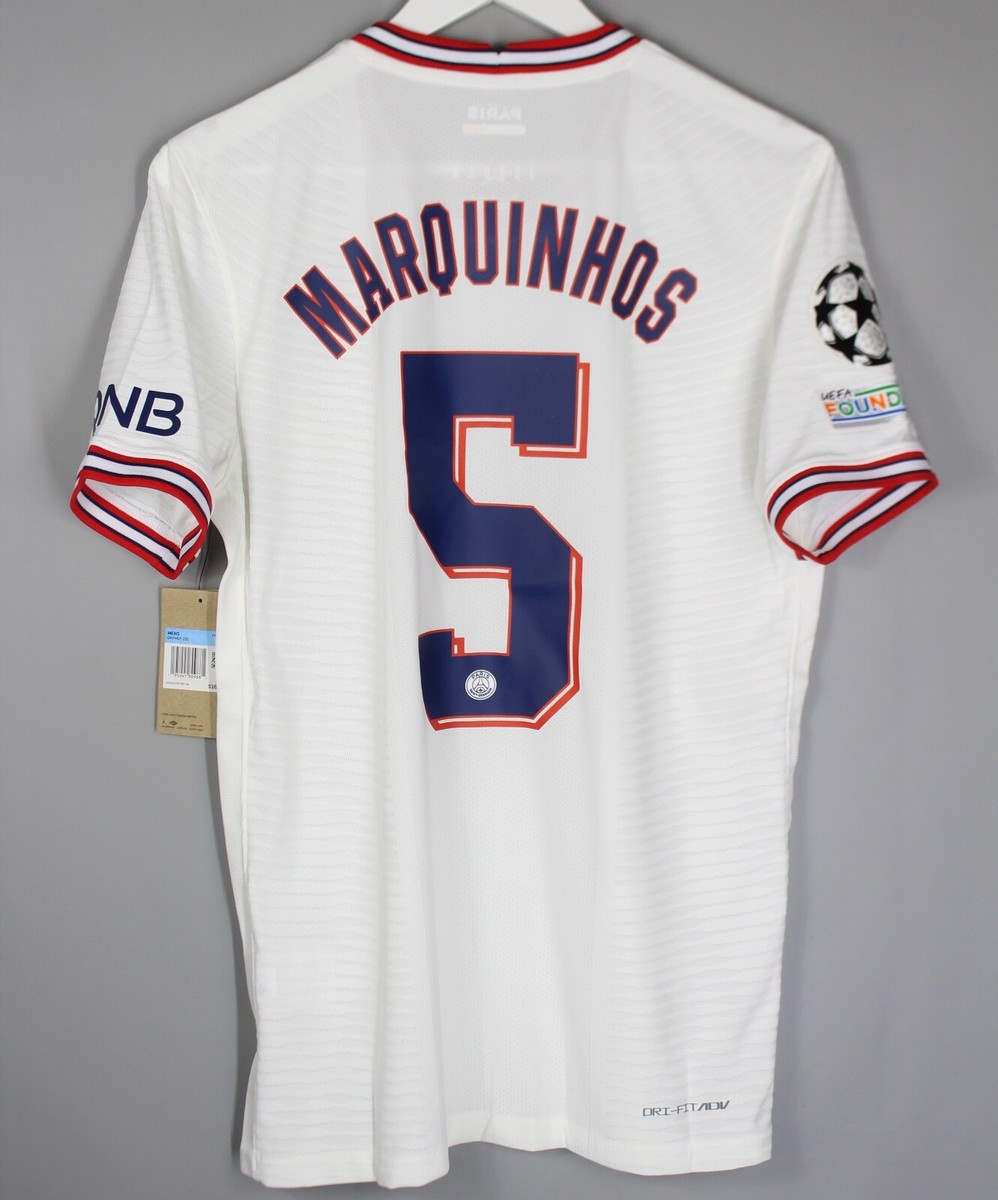PSG PARIS SAINT GERMAIN 2021 2022 4TH SHIRT JERSEY #5 MARQUINHOS
