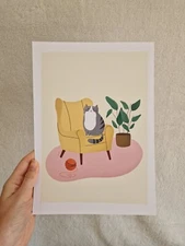Art Print "Lazy Sundays" | A4 | Home Decor | Wall Art | Illustration