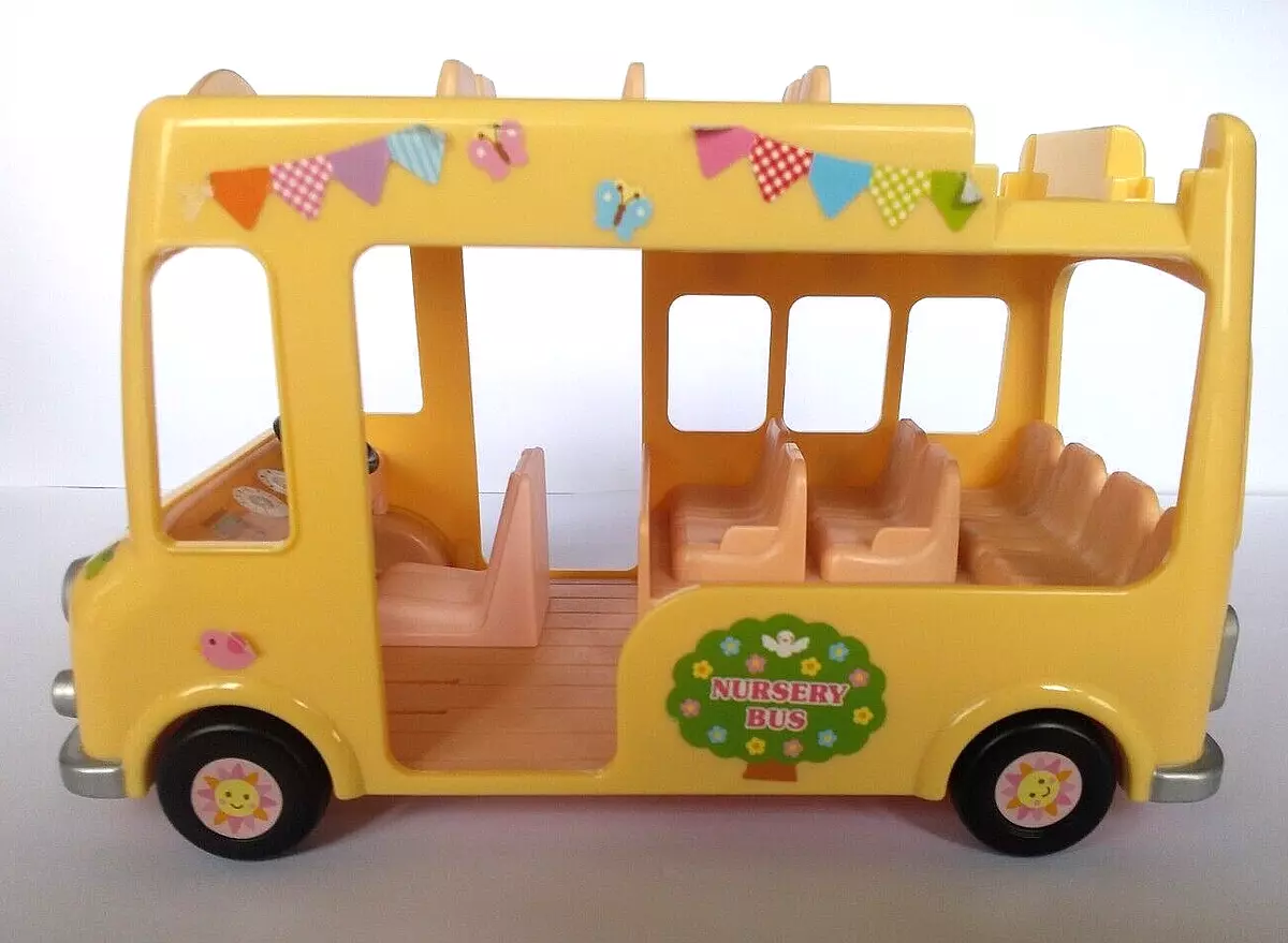 Used] SCHOOL BUS Epoch Sylvanian Families Calico Critters