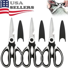 Stainless Steel Kitchen Shears Heavy Duty Scissors for Meat Fish Chicken Bones