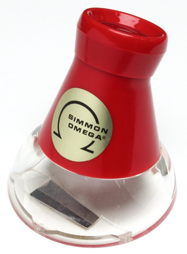 Simmon Omega  Red 5x Viewfinder Loupe w/ Scale Possibly Made by Tamura Seiko
