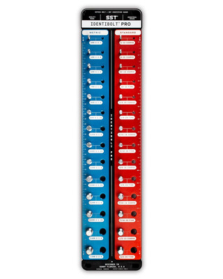 Professional Thread Checker with Magnetic Wall Mount   28 Nut & Bolt Gauges