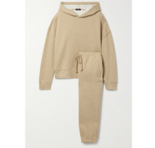 Rails XS And S Nico Kingston Set Cotton Jersey Hoodie And Track Pants Camel