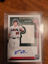 2022 Panini Stars & Stripes Logan Tanner Silhouettes Patch Auto #/250 Reds draft