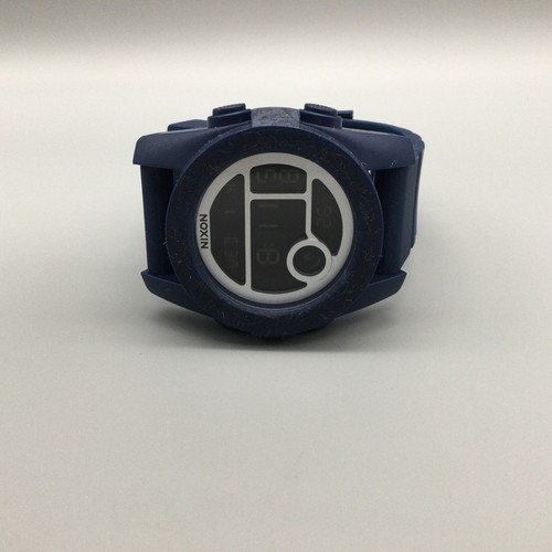 Nixon The Unit Watch Men 44mm Blue 100M That's What She Said New Battery - Picture 6 of 16