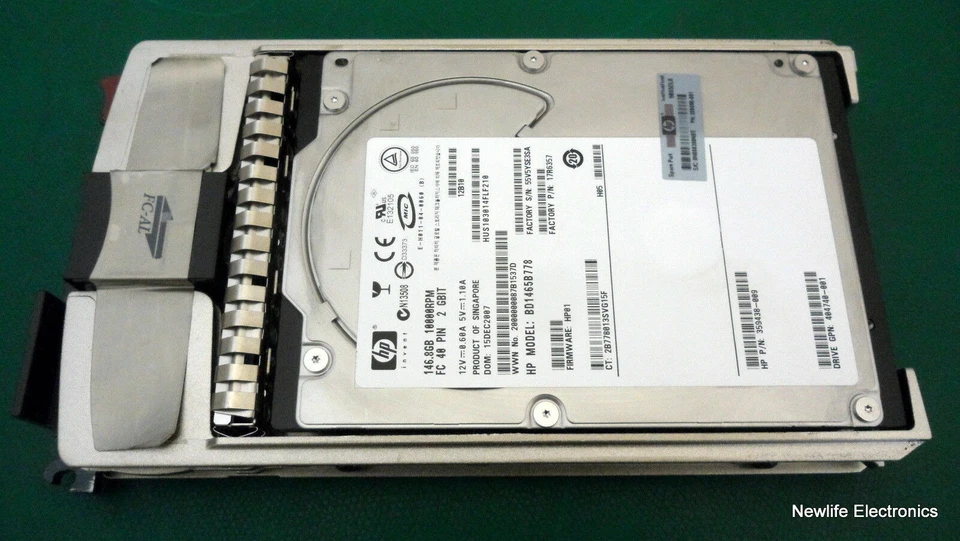 HP 300590-001 146GB 10,000 RPM 3.5 in. Fiber Channel HDD 359438-009 BD1465B778 - Image 4 of 4