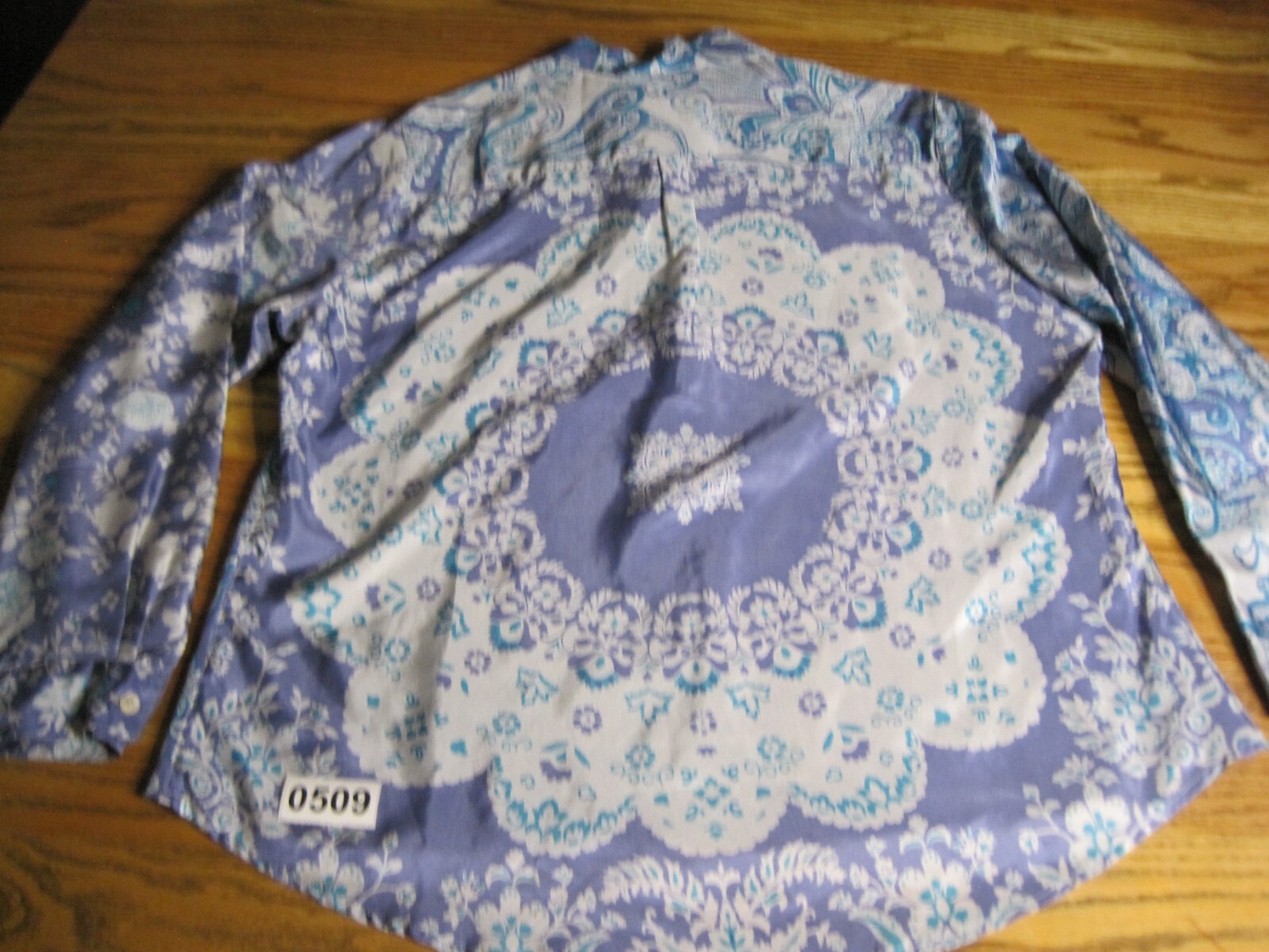 ColdWater Creek Paisley Shirt 100% Silk Floral Bu… - image 11