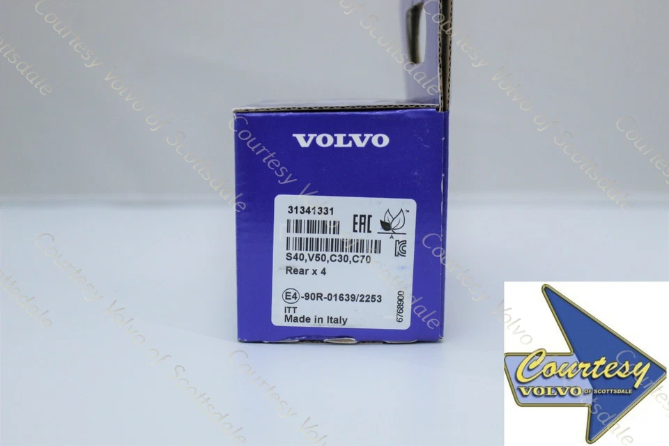 ОРИГИНАЛЬНЫЙ VOLVO Заводской комплект задних тормозных колодок S40 V50 C30 C70 31341331 - Изображение 4 из 4