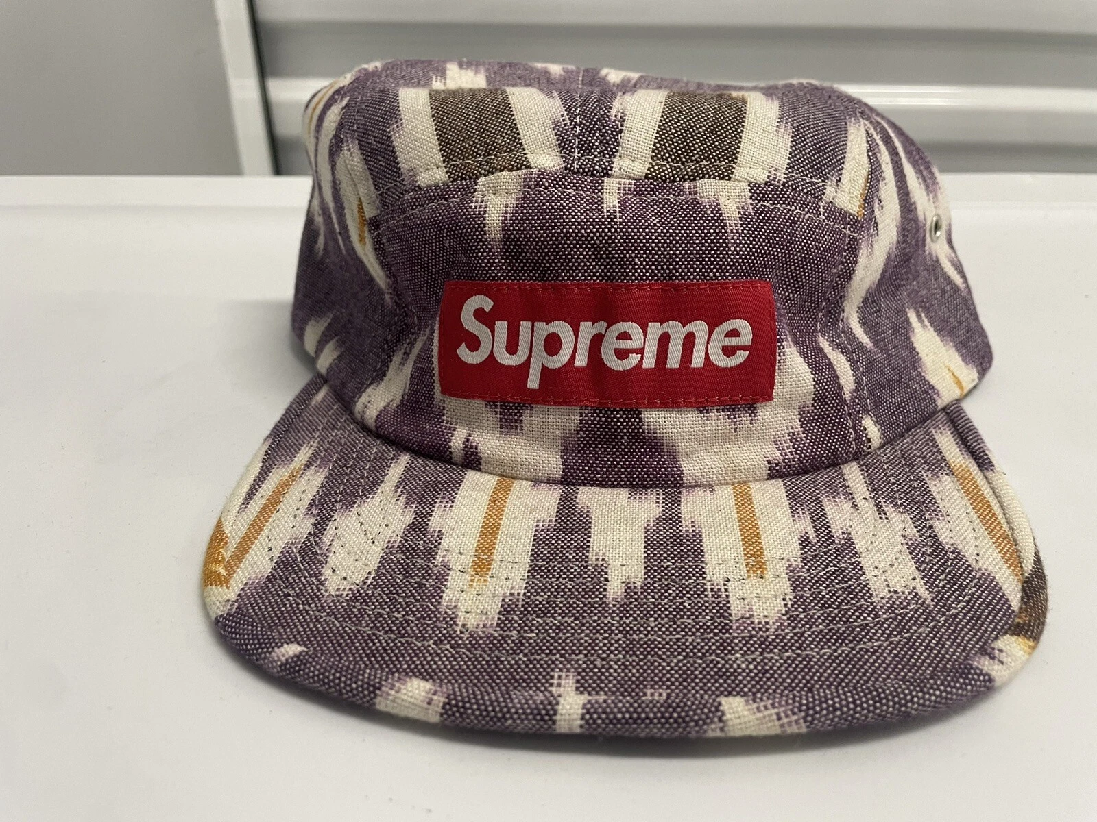 Casquette camping car Ikat SS12 Lakers neuve Supreme vintage rare boîte logo