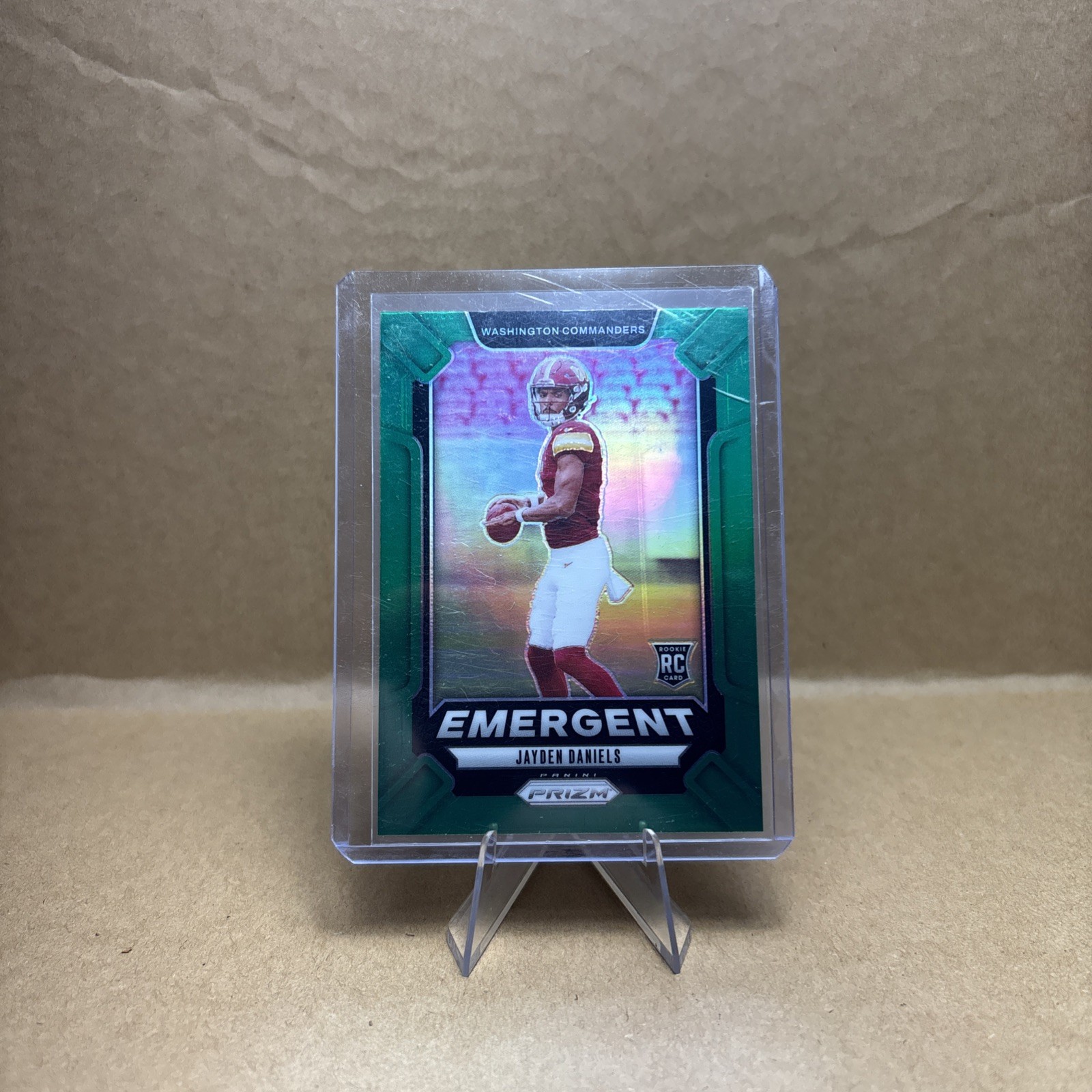 2024 Panini Prizm - Emergent Jayden Daniels #2 Green Prizm (RC)