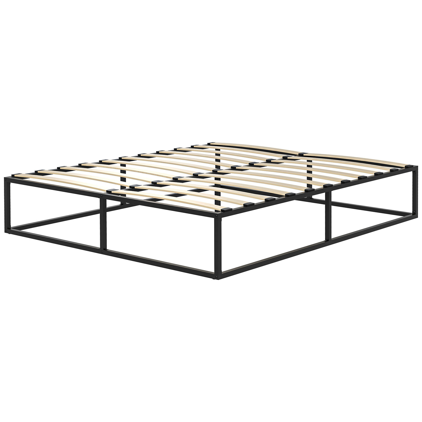 HOMCOM Struttura Letto e Contenitore 190x160x35cm in Acciaio e Compensato