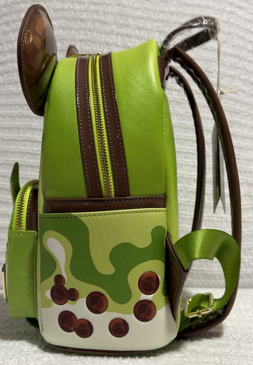 Disney Mickey Mouse Boba Drink Loungefly Backpack Wallet Set  display picture 3
