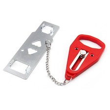 Portable Security Door Lock Travel Anti Theft Lock with Chain for Added Safety