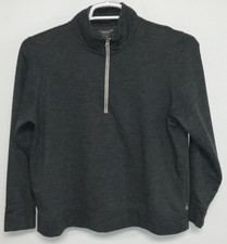 Eddie Bauer 1/2 Zip Sweatshirt Women's Large Gray