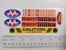 Mighty Tonka Truck Orange Mighty Wrecker Truck Sticker Set 1974