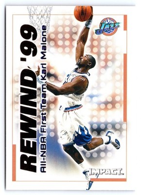 1999-00 Skybox Impact - Rewind '99 Karl Malone #15RN