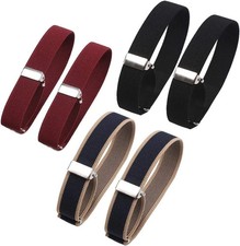 Comfortable Elastic Sleeve Garters - 6 Adjustable Armbands for Every Occasion