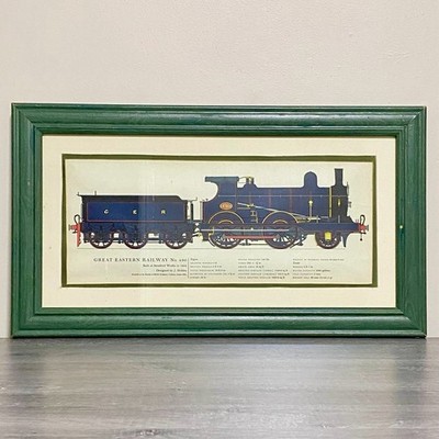 Vintage Great Eastern Railway No. 490 GER Class T26 Lokomotive Kunstdruck gerahmt
