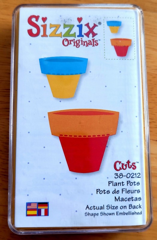 Sizzix Plant Pots Die Scrapbooking Crafting Embellishment Two Sizes 1.75"/1.25"
