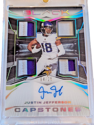 Justin Jefferson Auto + Jersey card (04 out of 25)