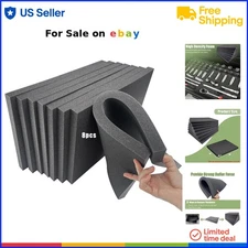 Cushioning Foam Sheets Polyurethane 16x12x1 Inch Pack for Storage Crafts