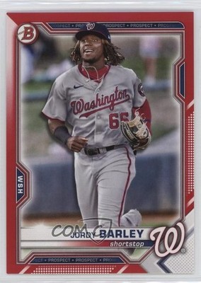2021 Bowman Draft Red 4/5 Jordy Barley #BD-6 12eq